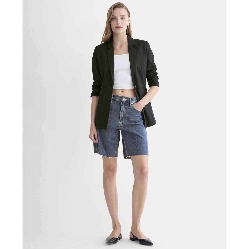 NEW Everlane Women's OG Baggy Jean Short in Medium Blue, Size 26